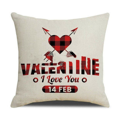 Valentines Day Red Pillowcase Cushion Cover - ALOE WINGS STORE