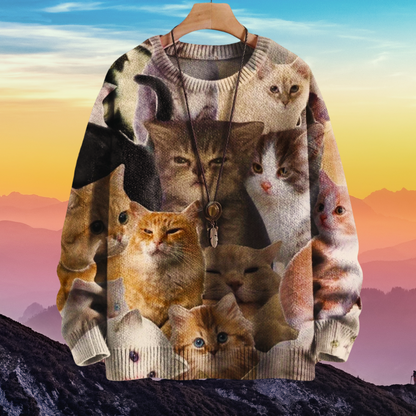 Chic & Adorable Artistic Cat Sweater Collection - ALOE WINGS STORE