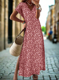 Elegant Summer V-Neck Women's Dresses –  Slit Design, Urban Street Style - ALOE WINGS STORE