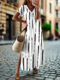 Elegant Summer V-Neck Women's Dresses –  Slit Design, Urban Street Style - ALOE WINGS STORE