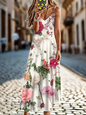 Unkissed & Stunning: Floral V-Neck Dresses - ALOE WINGS STORE
