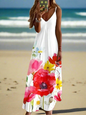 Unkissed & Stunning: Floral V-Neck Dresses - ALOE WINGS STORE