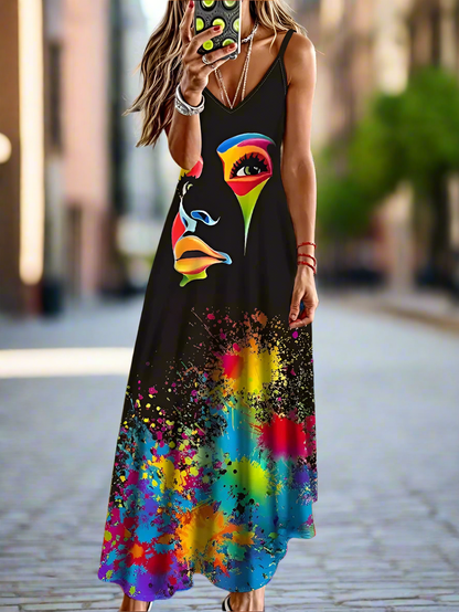 Unkissed & Stunning: Floral V-Neck Dresses - ALOE WINGS STORE