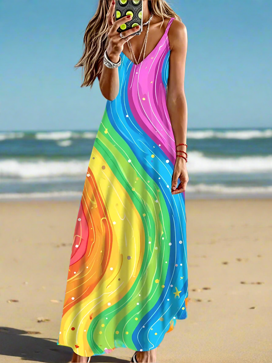 Unkissed & Stunning: Floral V-Neck Dresses - ALOE WINGS STORE