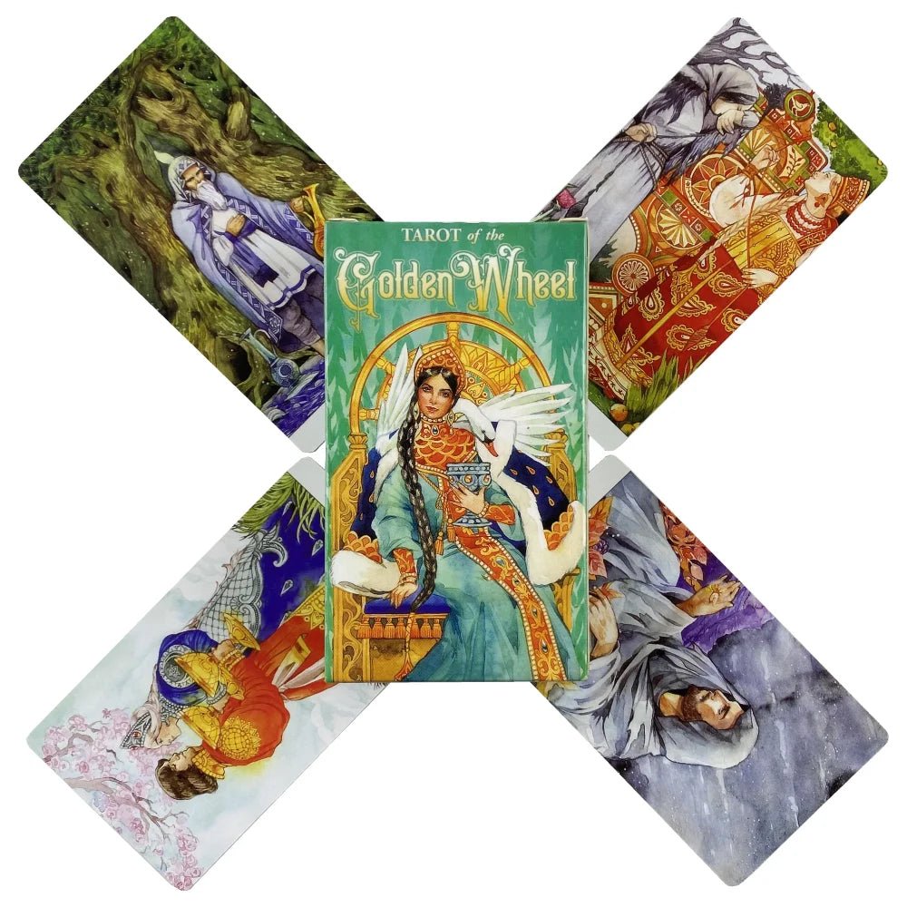 Tarot Of The Golden Wheel Cards (78 Cards & Guidebook) - ALOE WINGS STORE