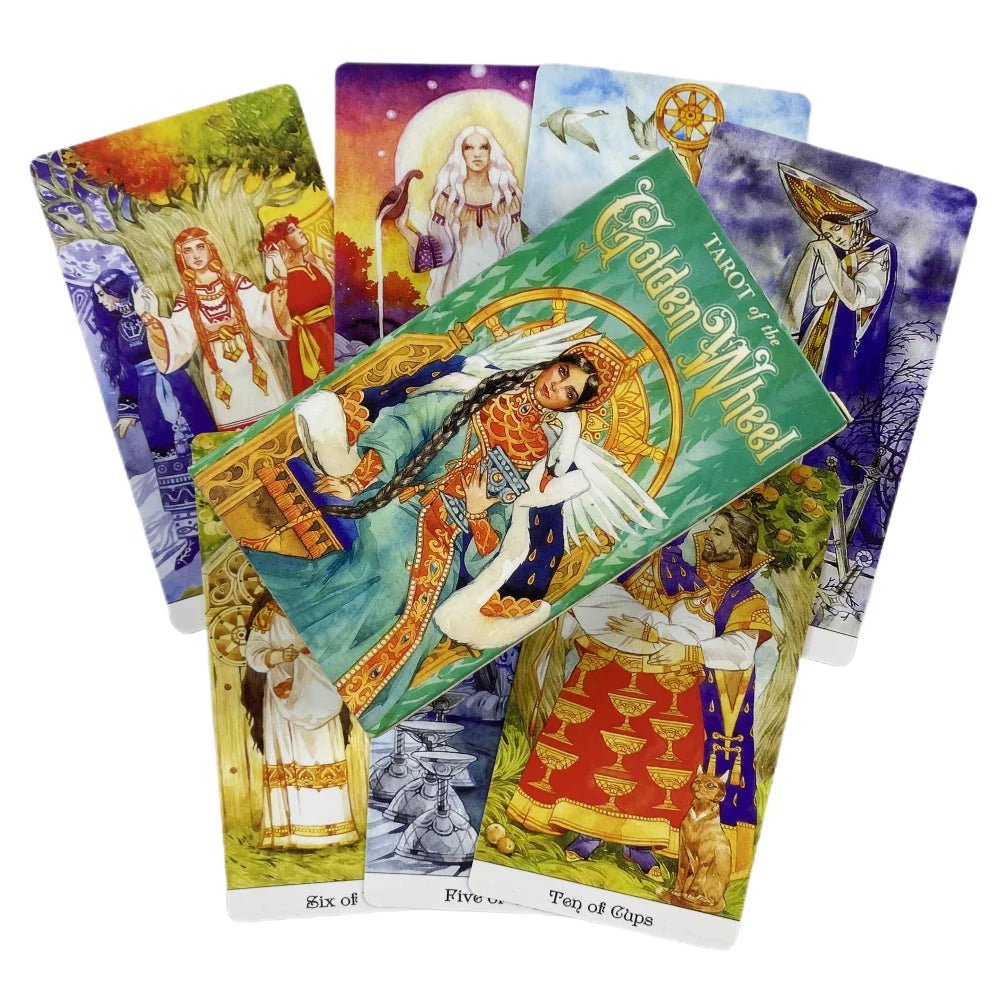 Tarot Of The Golden Wheel Cards (78 Cards & Guidebook) - ALOE WINGS STORE