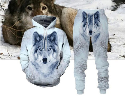 Howling at the Moon: Wolf & Nature Inspired Tracksuits - ALOE WINGS STORE