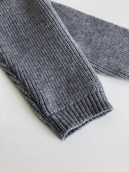 Zipper Solid Colour High-End Knitted Sweater - Loose Long-Sleeve Warm Outerwear Top for Fashion - ALOE WINGS STORE