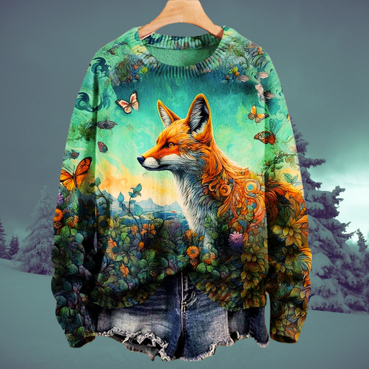Adorable Unisex Sweater Collection with Fox Patterns - Ltd Time Only! - ALOE WINGS STORE