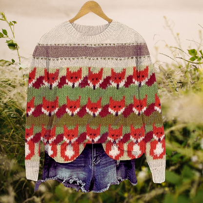 Adorable Unisex Sweater Collection with Fox Patterns - Ltd Time Only! - ALOE WINGS STORE