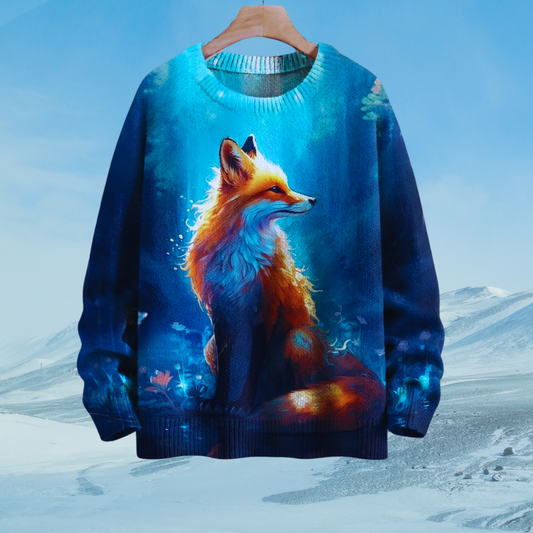 Adorable Unisex Sweater Collection with Fox Patterns - Ltd Time Only! - ALOE WINGS STORE