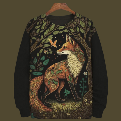 Trendy Unisex Graphic Sweater Collection with Fox Designs - ALOE WINGS STORE