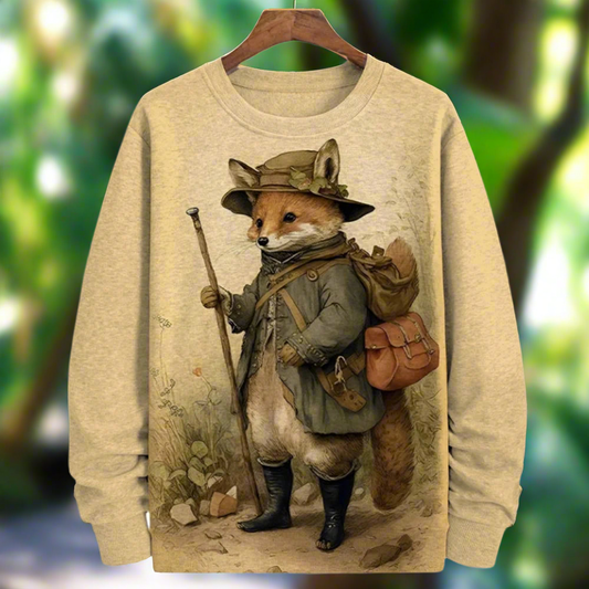 Trendy Unisex Graphic Sweater Collection with Fox Designs - ALOE WINGS STORE