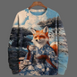Trendy Unisex Graphic Sweater Collection with Fox Designs - ALOE WINGS STORE