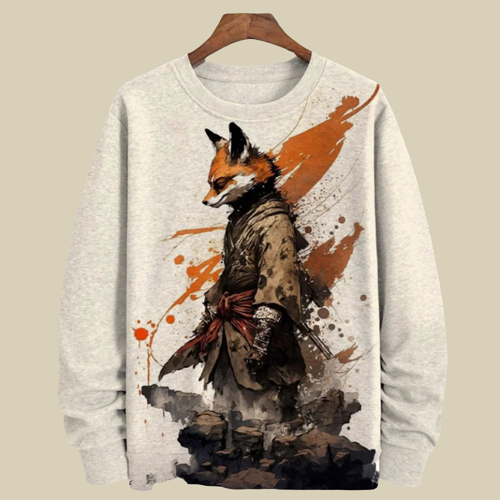 Trendy Unisex Graphic Sweater Collection with Fox Designs - ALOE WINGS STORE