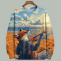 Trendy Unisex Graphic Sweater Collection with Fox Designs - ALOE WINGS STORE