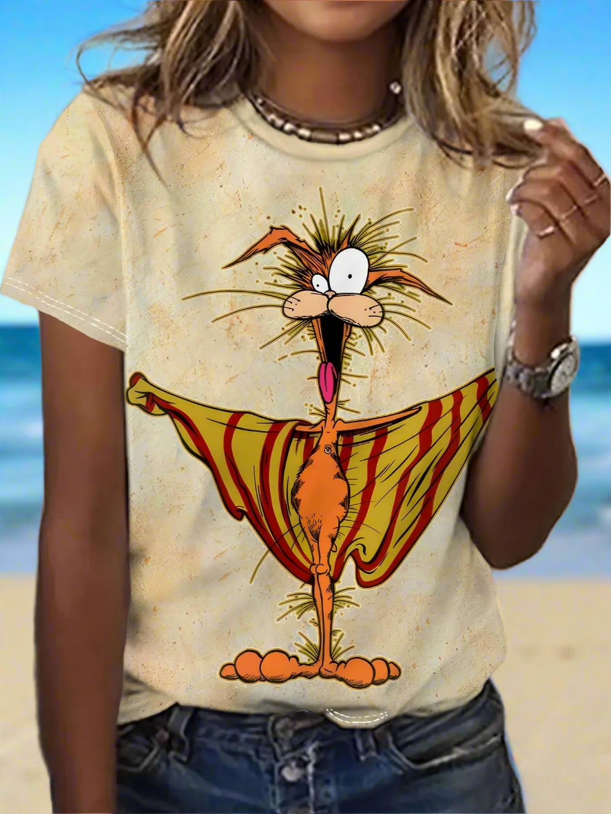 Cute Canine 3D Print T-Shirt Collection – Casual & Adorable - ALOE WINGS STORE