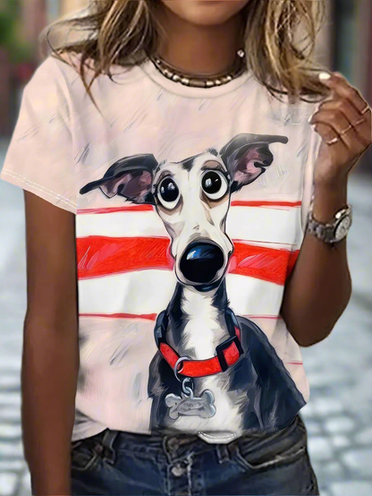 Cute Canine 3D Print T-Shirt Collection – Casual & Adorable - ALOE WINGS STORE