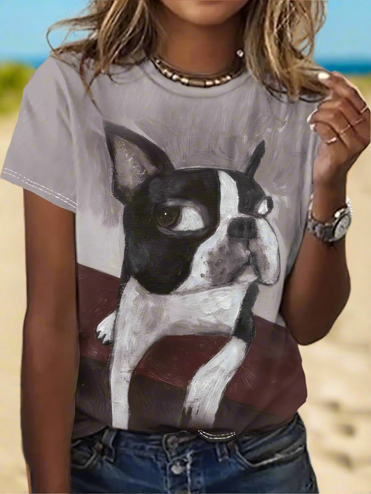 Cute Canine 3D Print T-Shirt Collection – Casual & Adorable - ALOE WINGS STORE