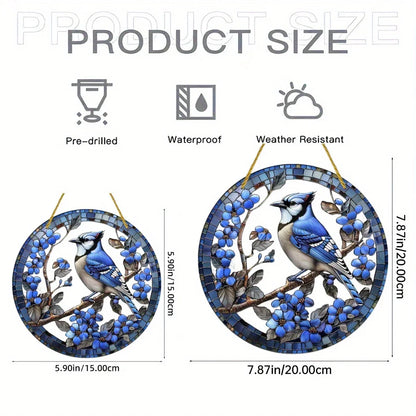 White Dove, Parrot, Owl & Eagle Suncatcher – Translucent Acrylic Round Art Sign | Stunning Window, Yard & Home Décor - ALOE WINGS STORE