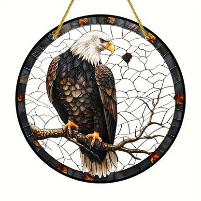 White Dove, Parrot, Owl & Eagle Suncatcher – Translucent Acrylic Round Art Sign | Stunning Window, Yard & Home Décor - ALOE WINGS STORE