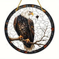 White Dove, Parrot, Owl & Eagle Suncatcher – Translucent Acrylic Round Art Sign | Stunning Window, Yard & Home Décor - ALOE WINGS STORE