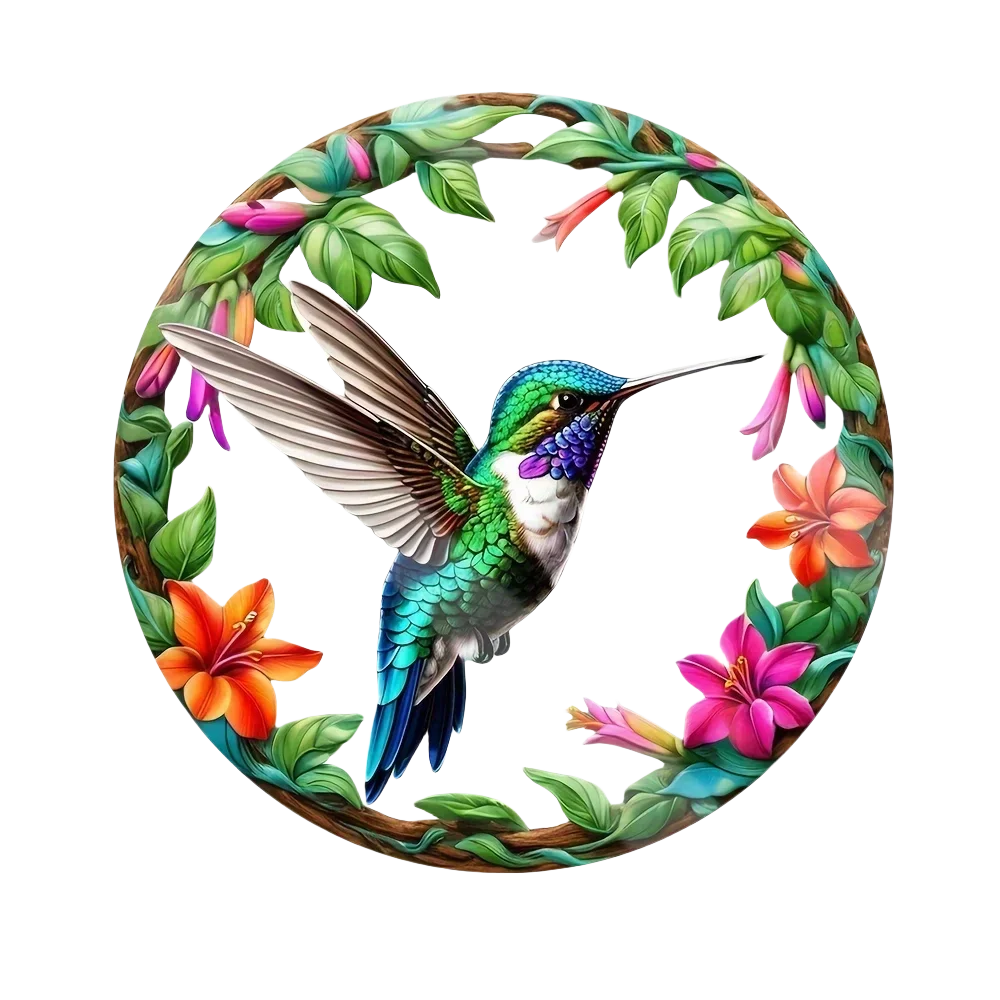 White Dove, Parrot, Owl & Eagle Suncatcher – Translucent Acrylic Round Art Sign | Stunning Window, Yard & Home Décor - ALOE WINGS STORE