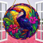 White Dove, Parrot, Owl & Eagle Suncatcher – Translucent Acrylic Round Art Sign | Stunning Window, Yard & Home Décor - ALOE WINGS STORE