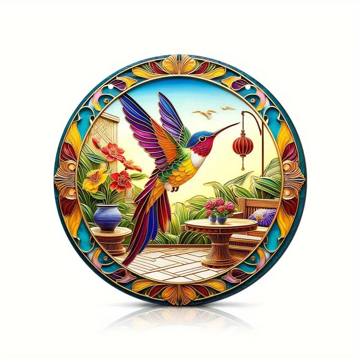 White Dove, Parrot, Owl & Eagle Suncatcher – Translucent Acrylic Round Art Sign | Stunning Window, Yard & Home Décor - ALOE WINGS STORE