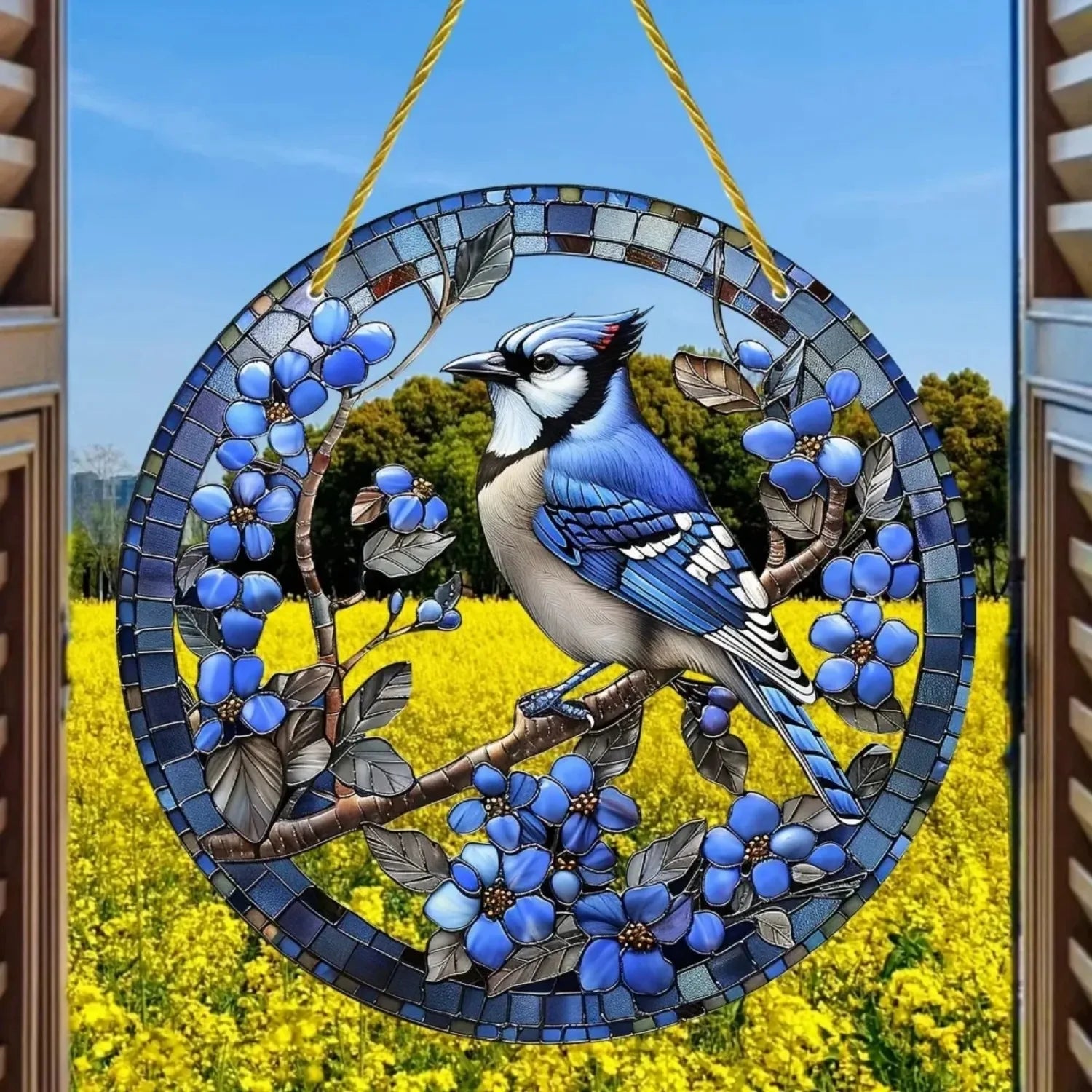 White Dove, Parrot, Owl & Eagle Suncatcher – Translucent Acrylic Round Art Sign | Stunning Window, Yard & Home Décor - ALOE WINGS STORE