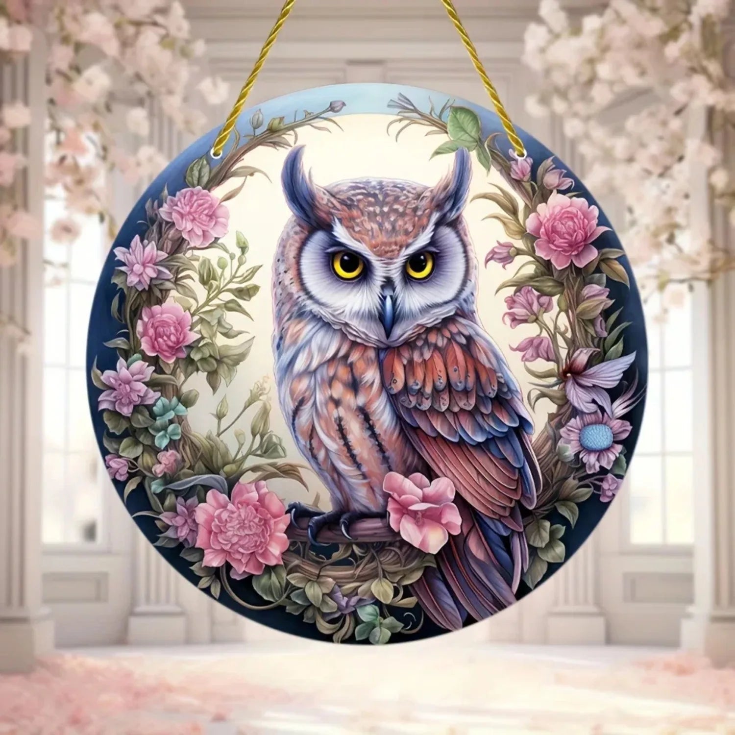 White Dove, Parrot, Owl & Eagle Suncatcher – Translucent Acrylic Round Art Sign | Stunning Window, Yard & Home Décor - ALOE WINGS STORE