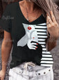 Woman Face Shape Fashion T-Shirt (S- 5XL) [SELECTION] - ALOE WINGS STORE