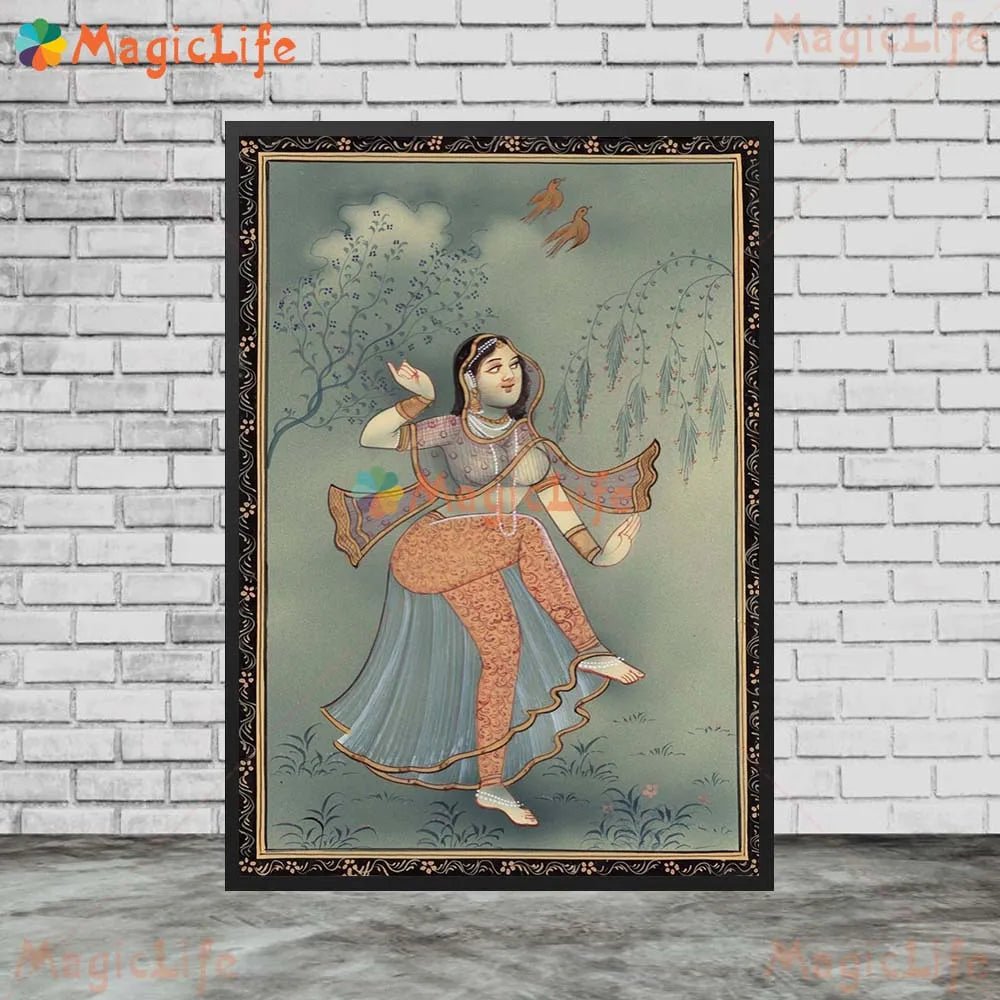 Ancient Ethnic Indian Rajasthani Princess Wall Hanging [SELECTION] - ALOE WINGS STORE