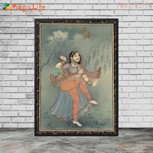 Ancient Ethnic Indian Rajasthani Princess Wall Hanging [SELECTION]-ALOE WINGS STORE
