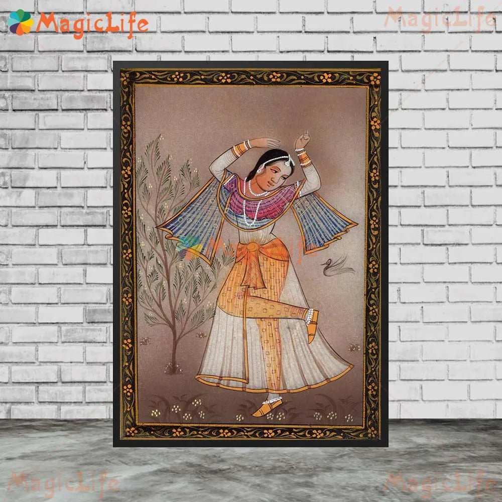 Ancient Ethnic Indian Rajasthani Princess Wall Hanging [SELECTION] - ALOE WINGS STORE