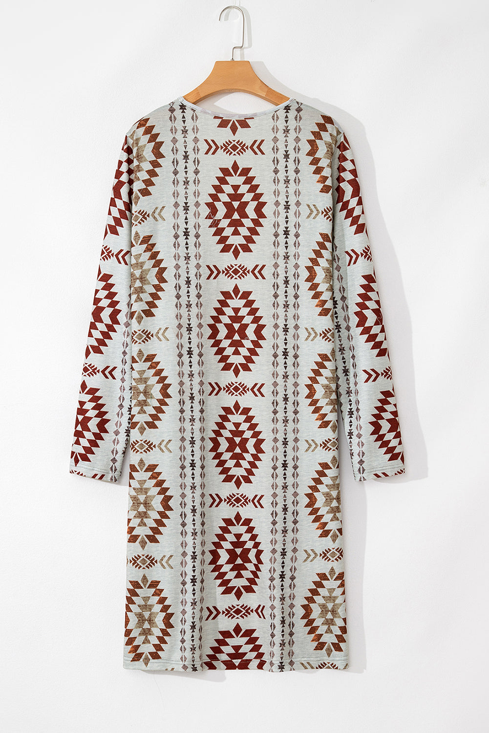 Cozy Western-Style Cardigan with Aztec Pattern - ALOE WINGS STORE