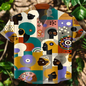 Men's Retro Ethnic Tribal Short Sleeve Shirt – Vintage African-Inspired Print Casual Top for Beach, Festivals & Street Style