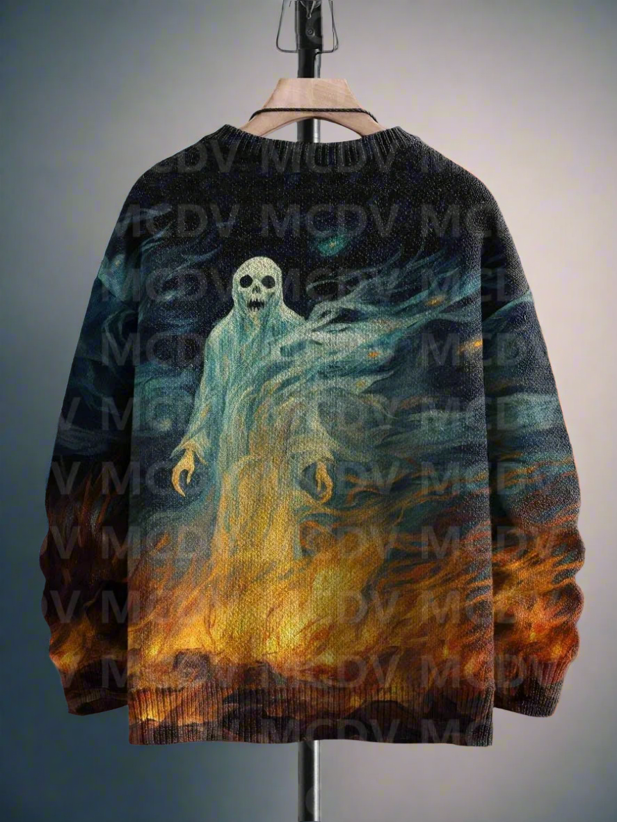 Unisex Plus Size Too Spooky Art Sweatshirt [SELECTION] - ALOE WINGS STORE