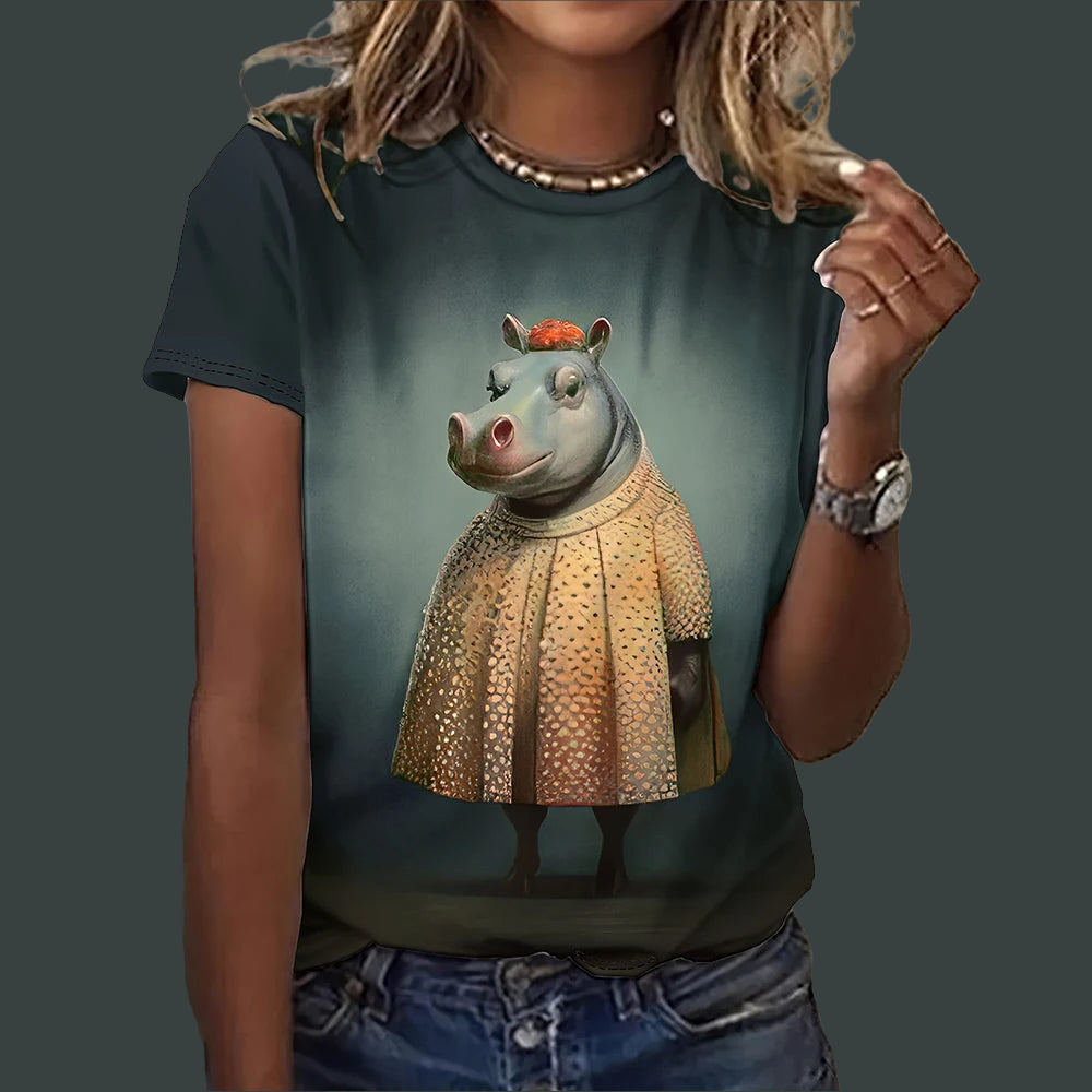 Funny Animal Animation Casual T-Shirts (S-3XL) - ALOE WINGS STORE