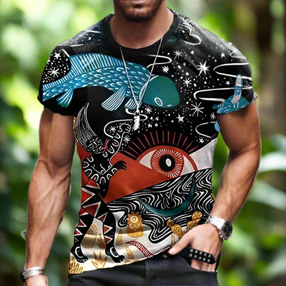Ethnic Style Patterns Men T-Shirts