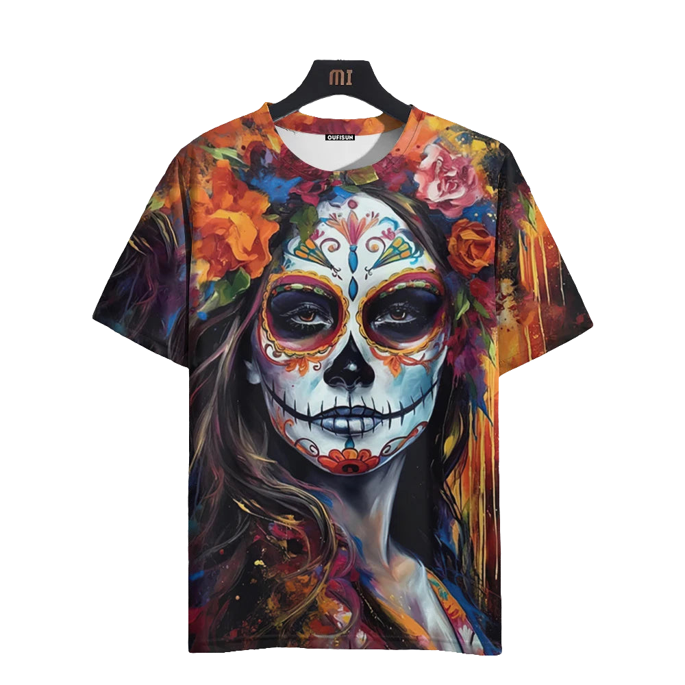 Mexican Skull Day of the Dead Unisex T-Shirts