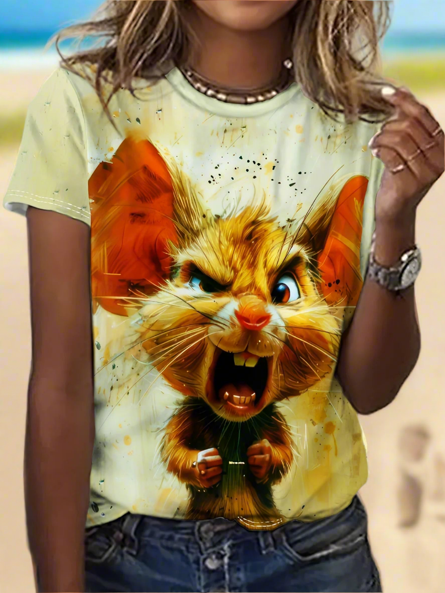 Unisex Casual T-Shirts with Funny 3D Animal Designs Collection - ALOE WINGS STORE