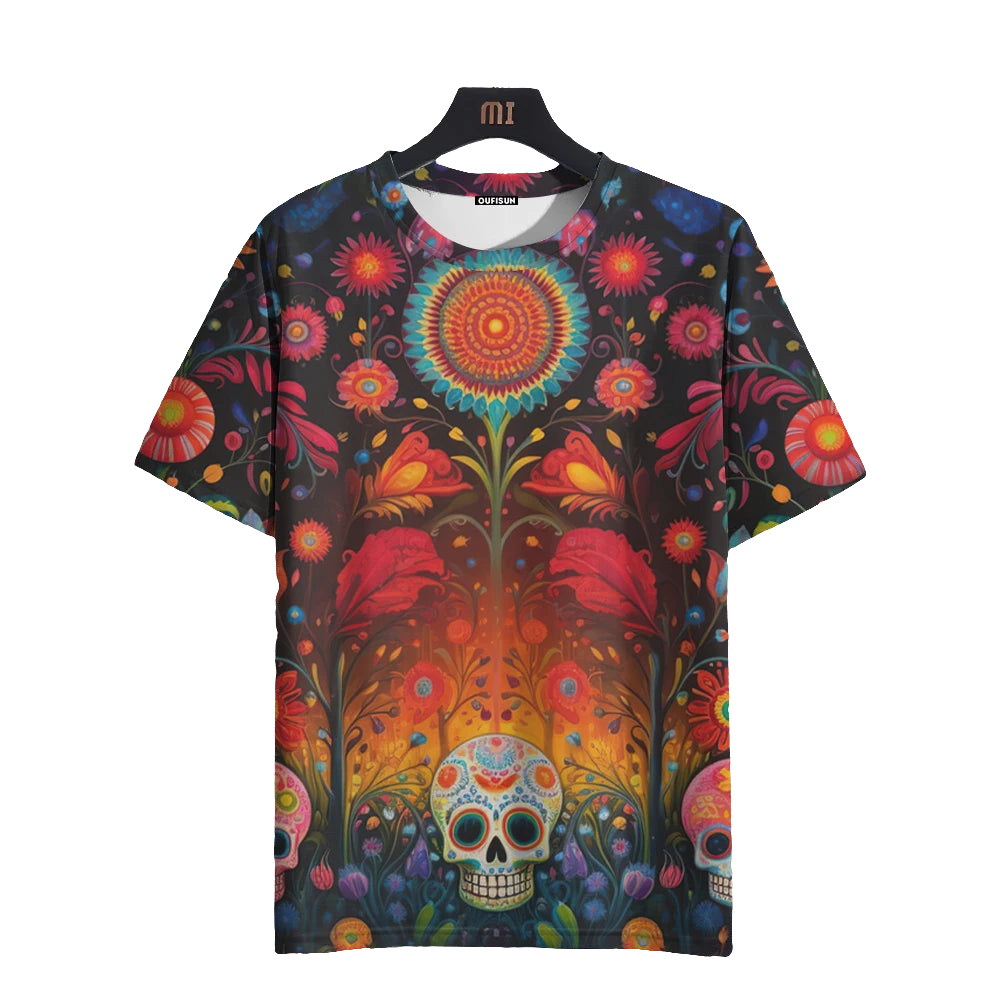Mexican Skull Day of the Dead Unisex T-Shirts