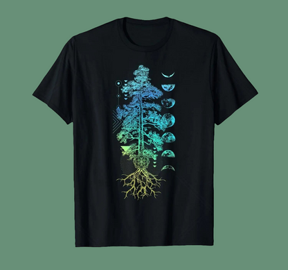 1.Tree of Life Yin Yang T-Shirt – Spiritual Yoga Cotton Tee | Unisex Casual Wear