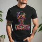 Day of the Dead Sugar Skull Anime T-Shirt - Casual Halloween Design