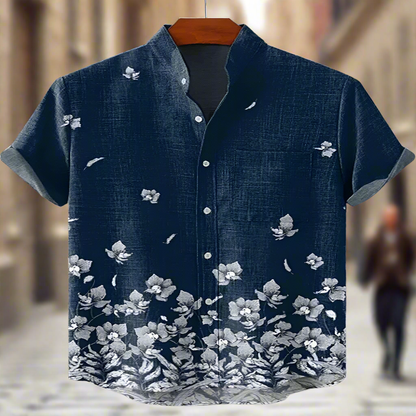 Men's Retro Ethnic Tribal Short Sleeve Shirt – Vintage African-Inspired Print Casual Top for Beach, Festivals & Street Style