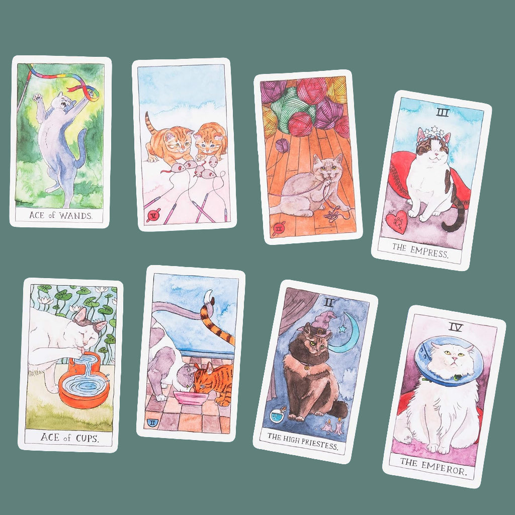 Cat Tarot: Guidebook and 78 Cards - ALOE WINGS STORE