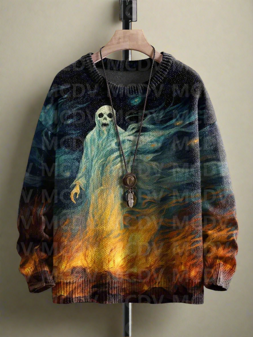 Unisex Plus Size Too Spooky Art Sweatshirt [SELECTION] - ALOE WINGS STORE