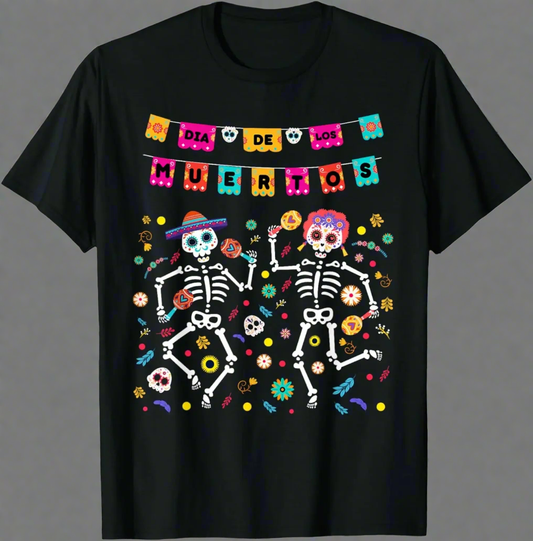 Día de los Muertos Dancing Skeletons T-Shirt