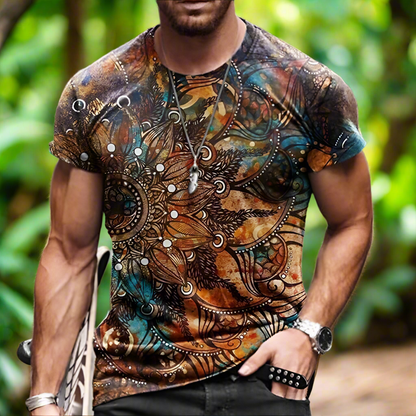 Ethnic Style Patterns Men T-Shirts